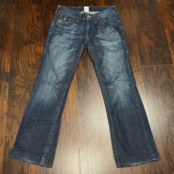 True Religion Brand Classic Blue Denim Boot Cut Jeans 31 - Picture 2 of 15